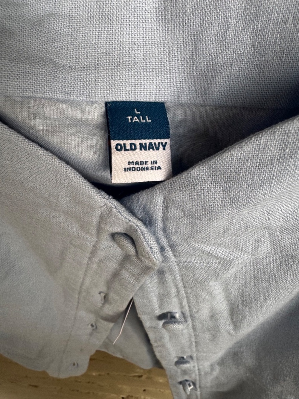 Button Front Linen Blend Summer Top - Picture 4 of 5